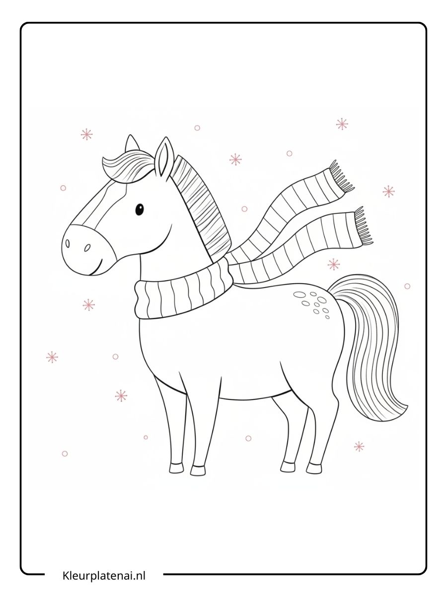 Kleurplaat Paard (6)