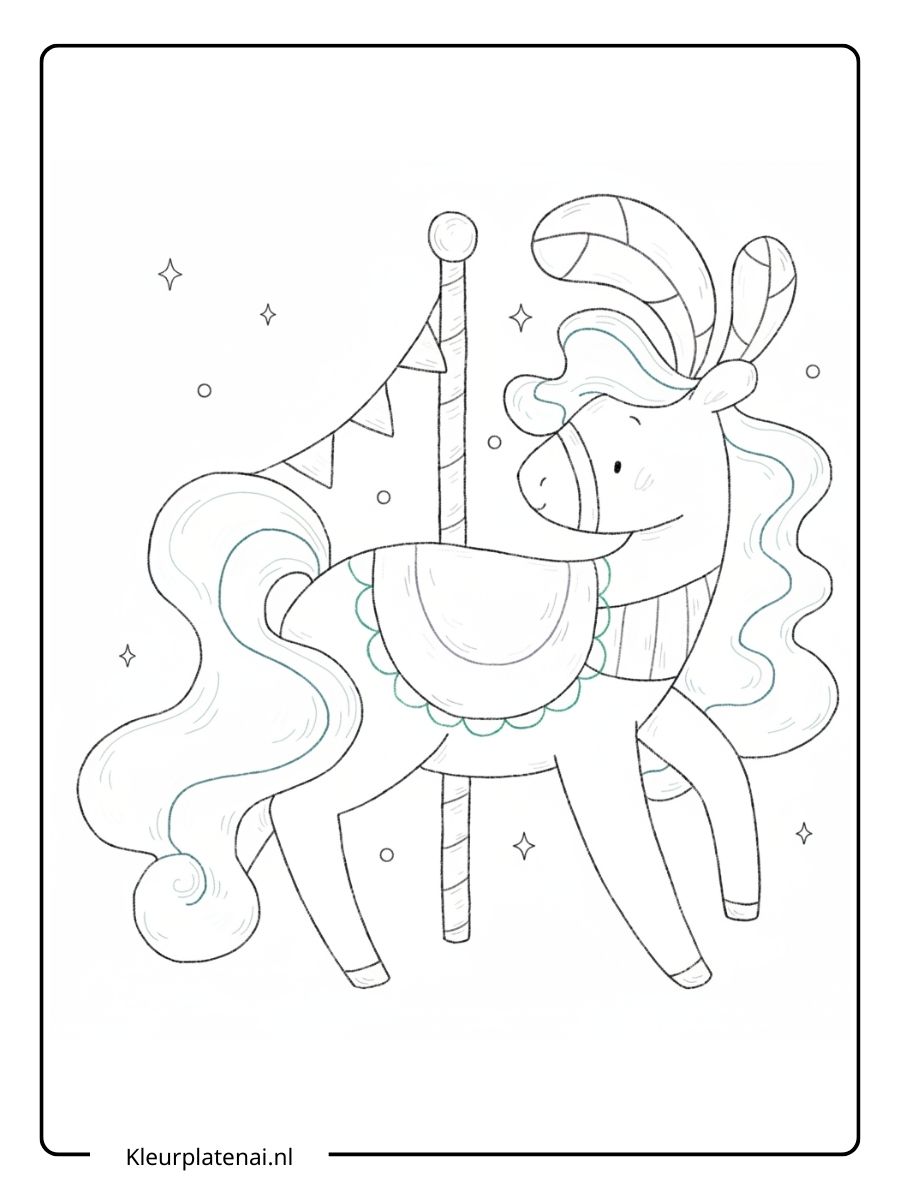 Kleurplaat Paard (7)