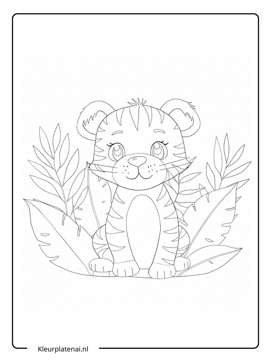 Kleurplaat Tijger (11)