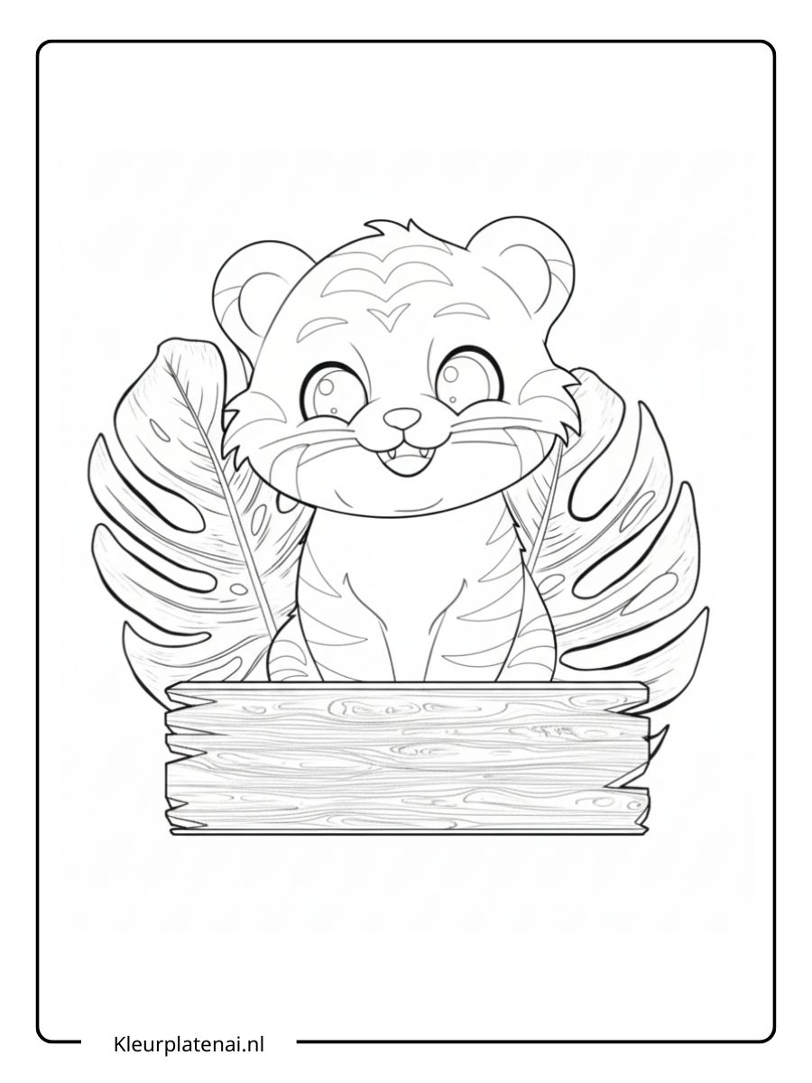 Kleurplaat Tijger (12)