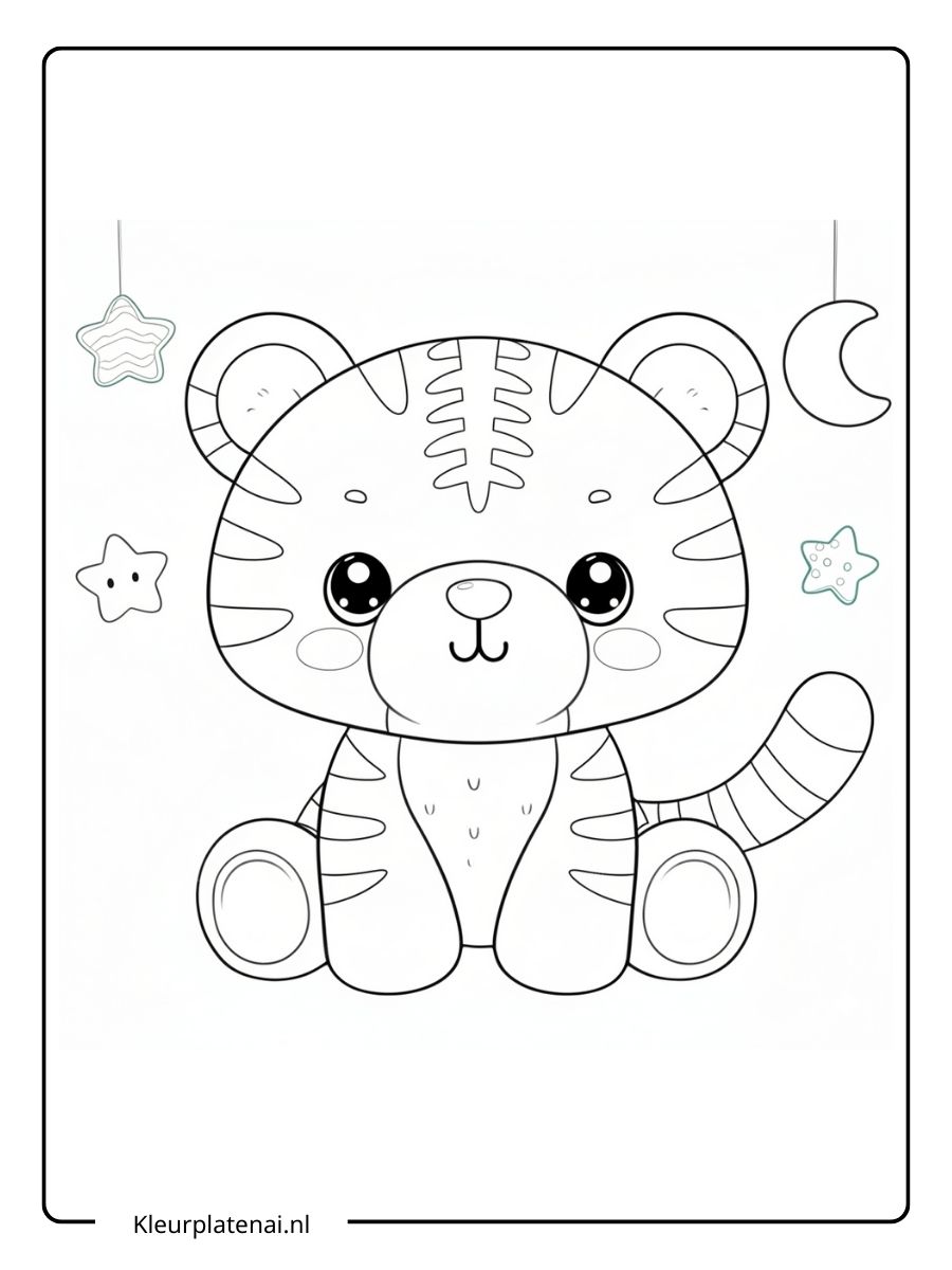 Kleurplaat Tijger (15)