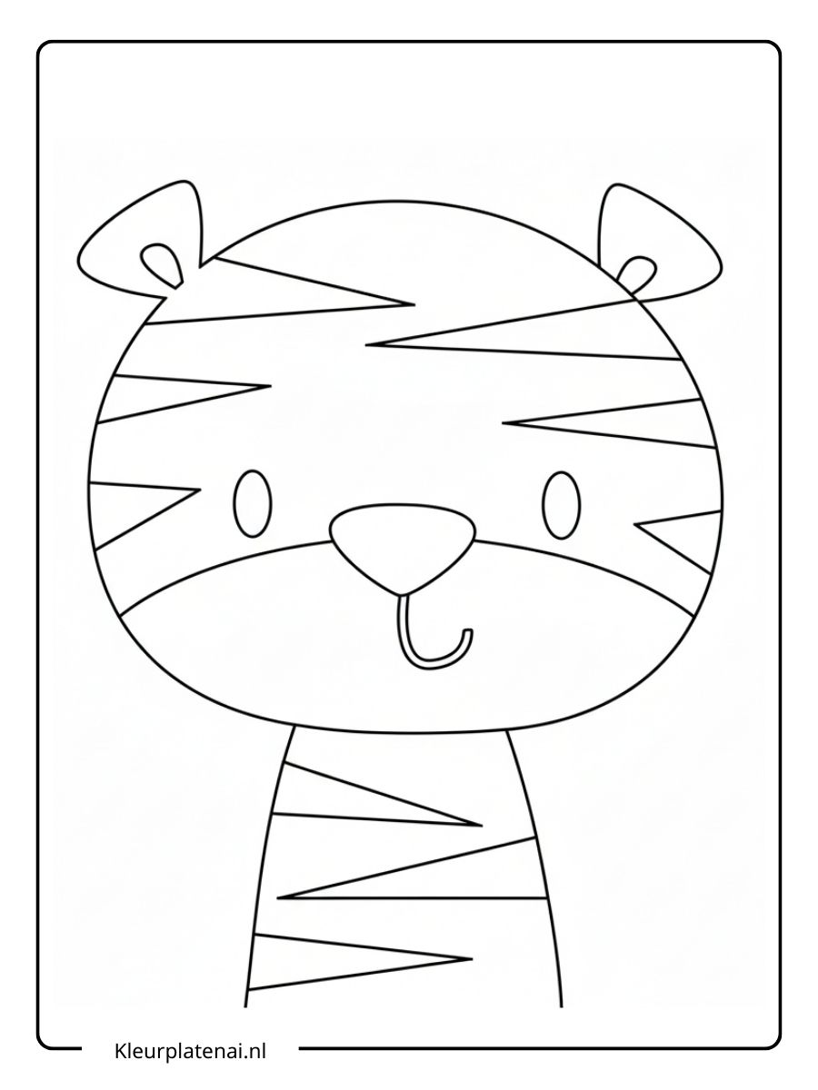 Kleurplaat Tijger (17)