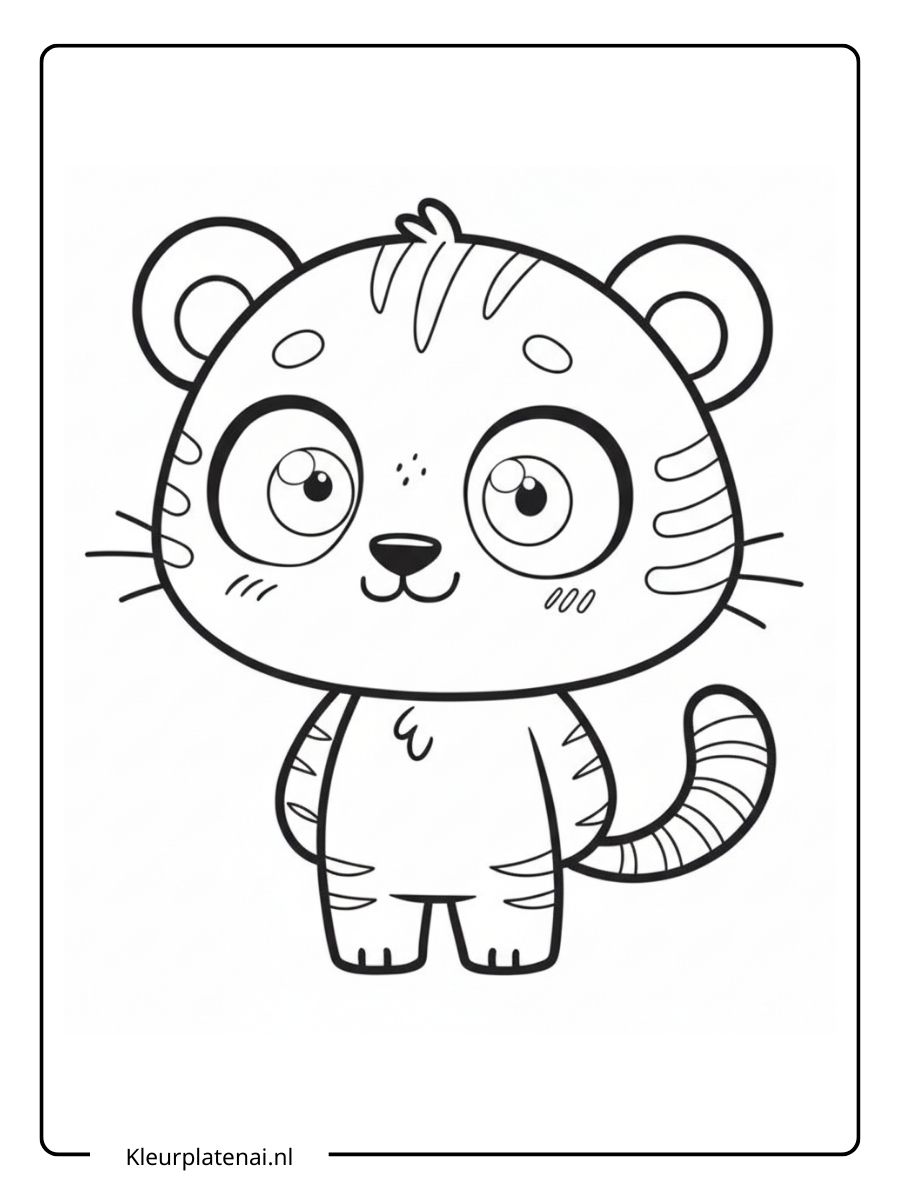Kleurplaat Tijger (5)