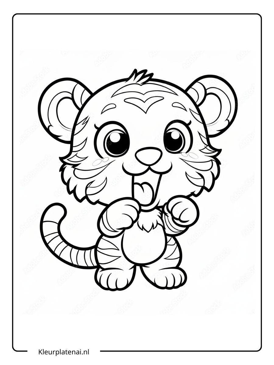 Kleurplaat Tijger (7)