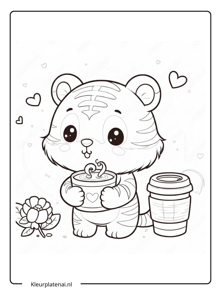 Kleurplaat Tijger (8)