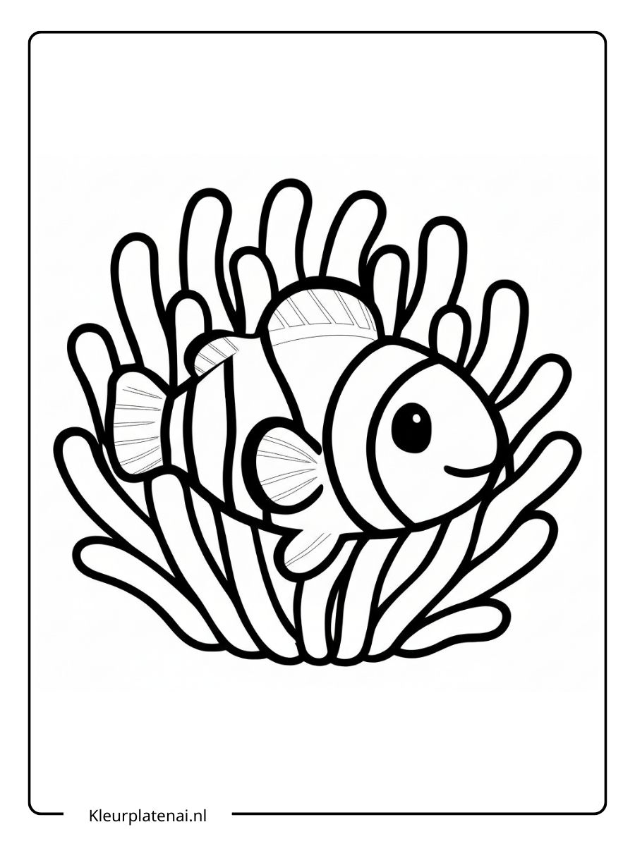 Kleurplaat Vis (10)