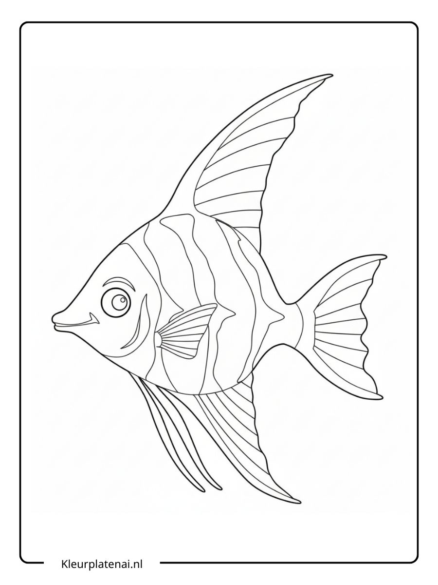 Kleurplaat Vis (12)