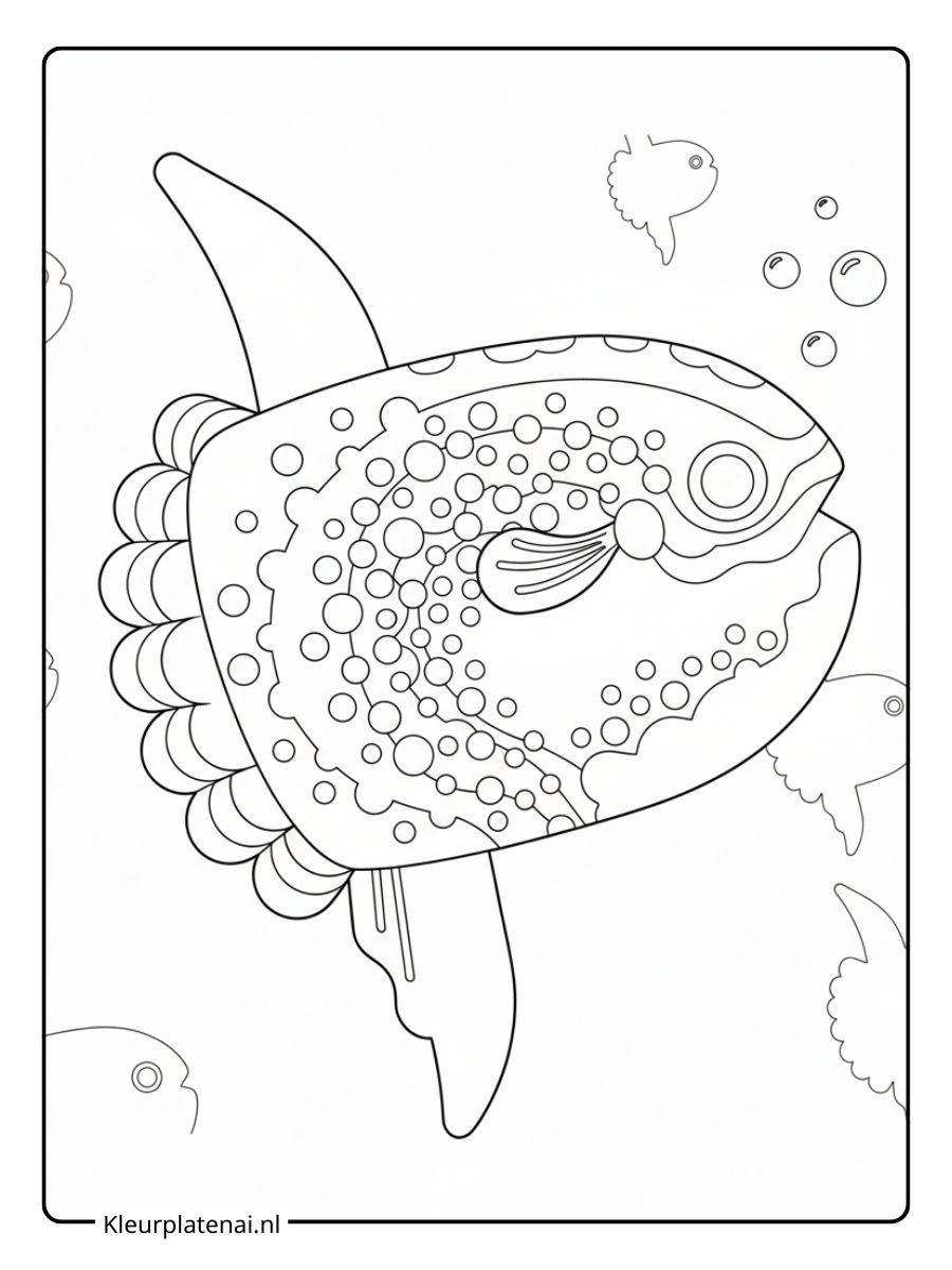 Kleurplaat Vis (2)