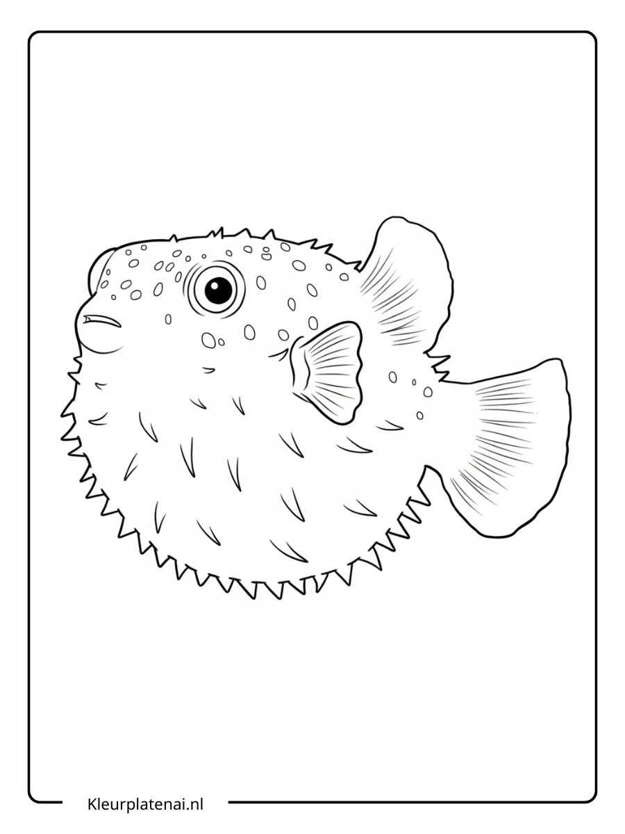 Kleurplaat Vis (5)