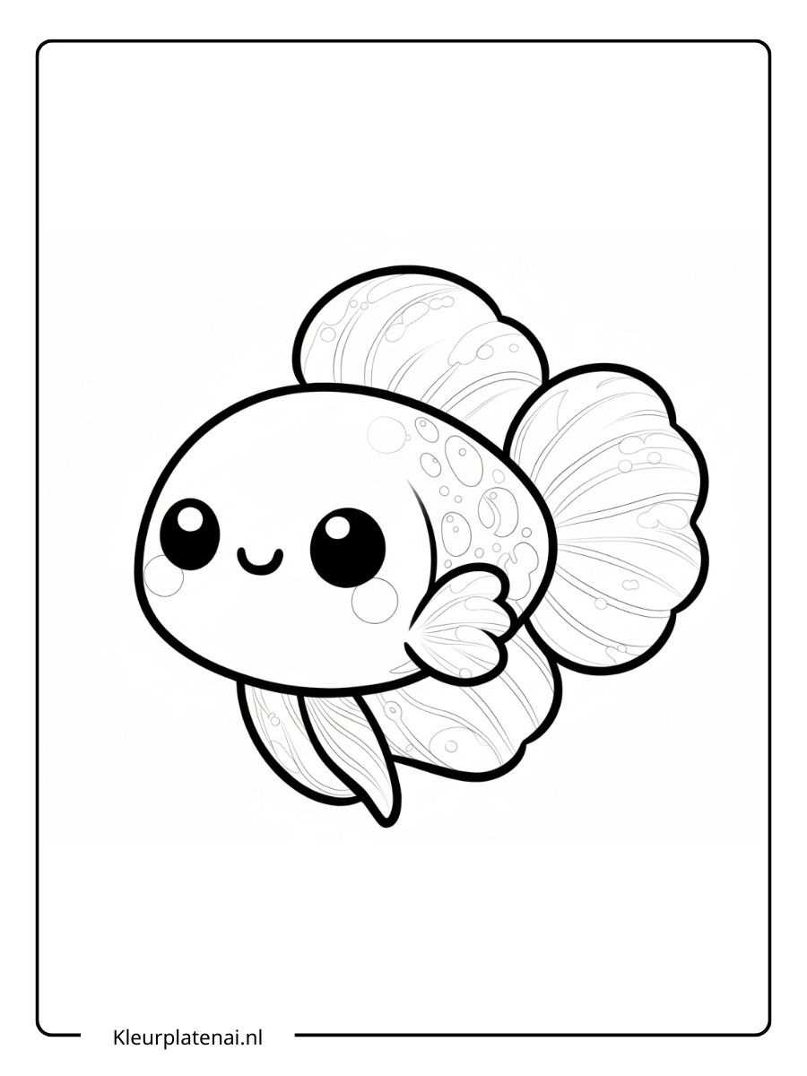 Kleurplaat Vis (9)