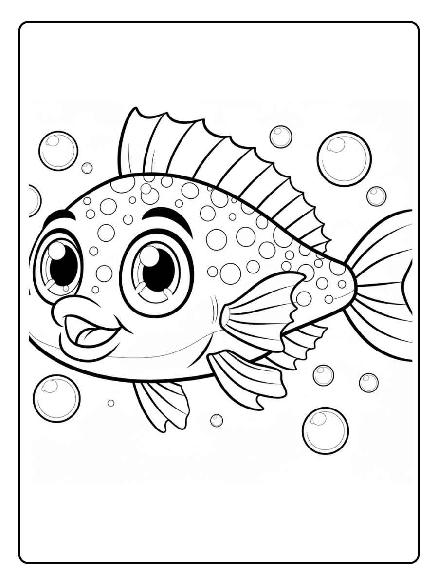 Kleurplaat Vis De Vissende Kat