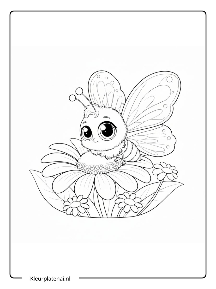 Kleurplaat Vlinder (14)