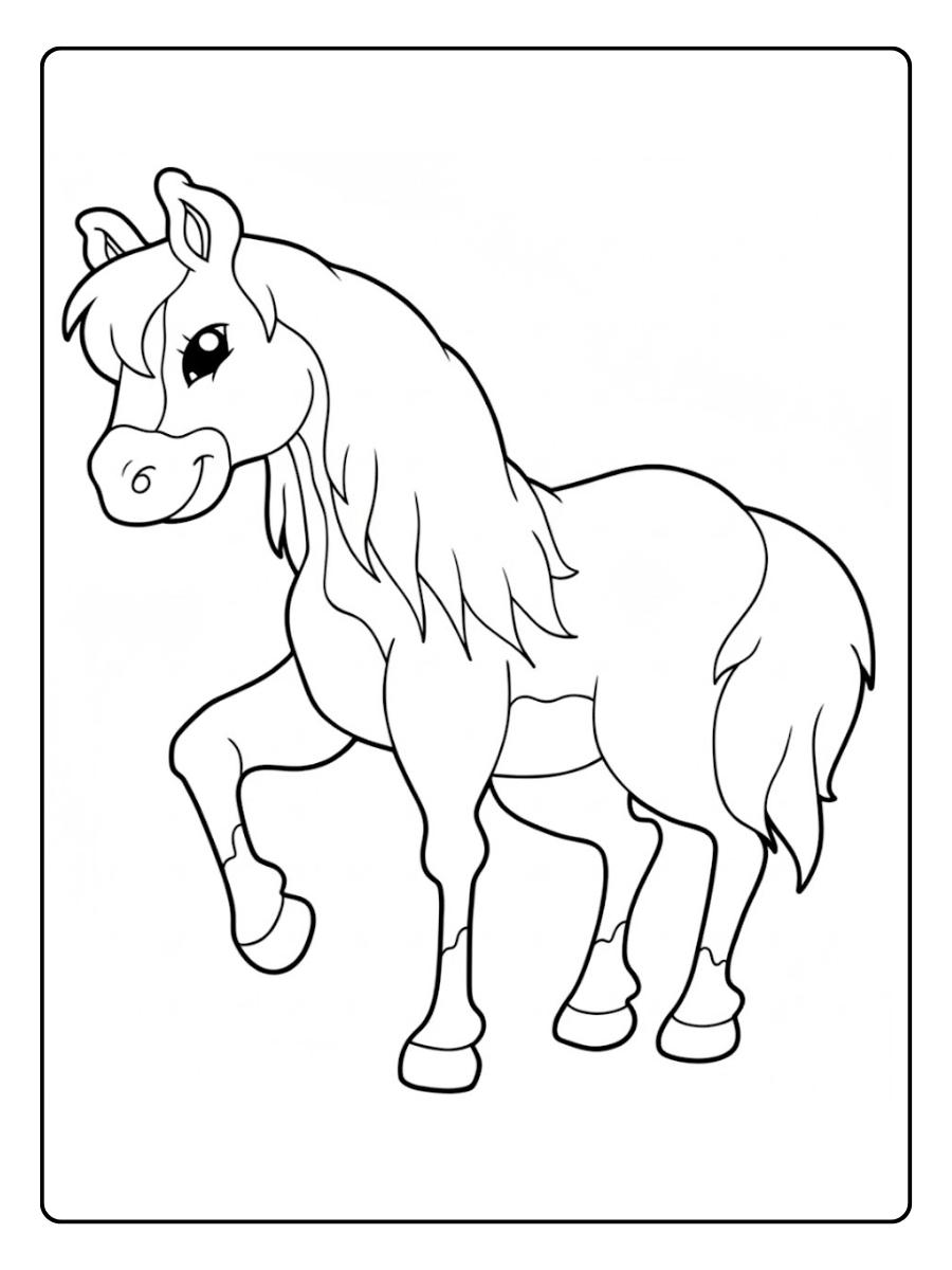 Kleurplaat paard Feestelijk Paardenvuurwerk