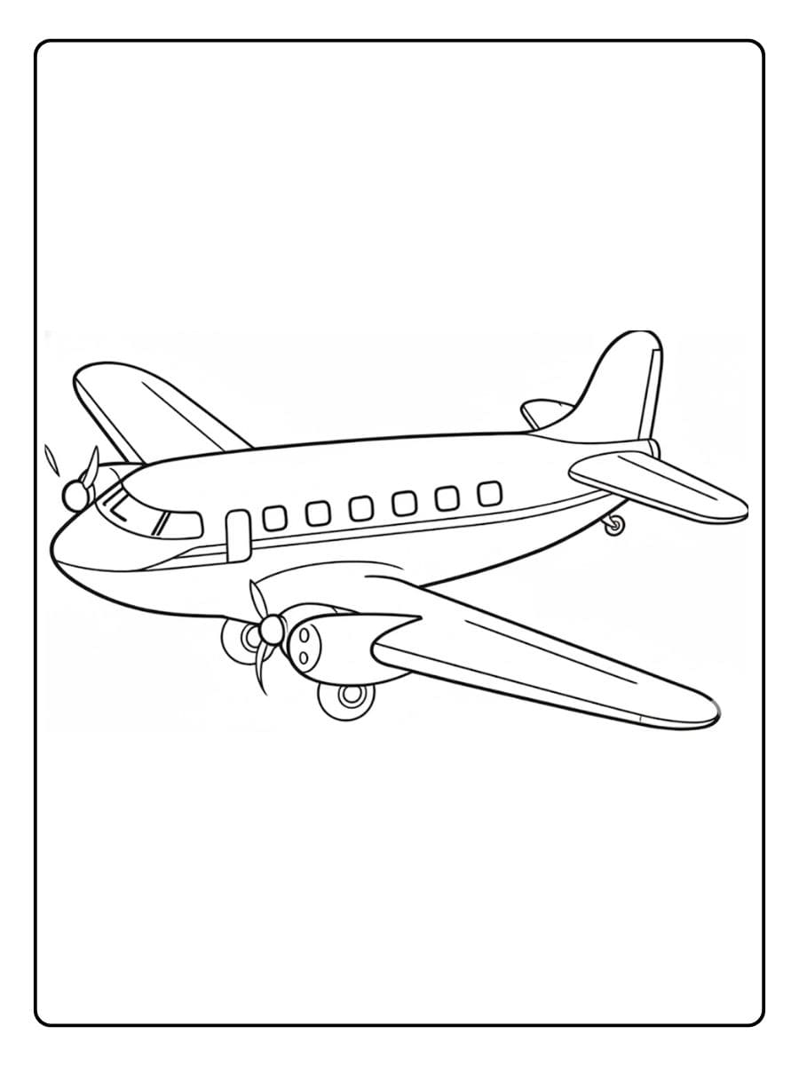 Kleurplaat voertuigen eenvoudig speelgoedautootje