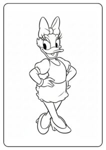 Kleurplaten Disney Daisy Duck mooi