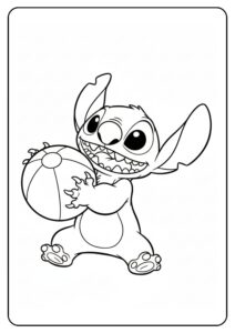 Kleurplaten Stitch spel