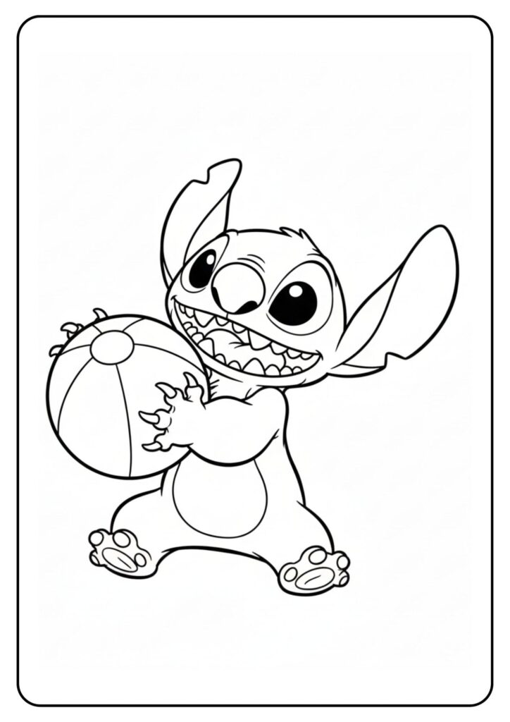 Kleurplaten Stitch spel