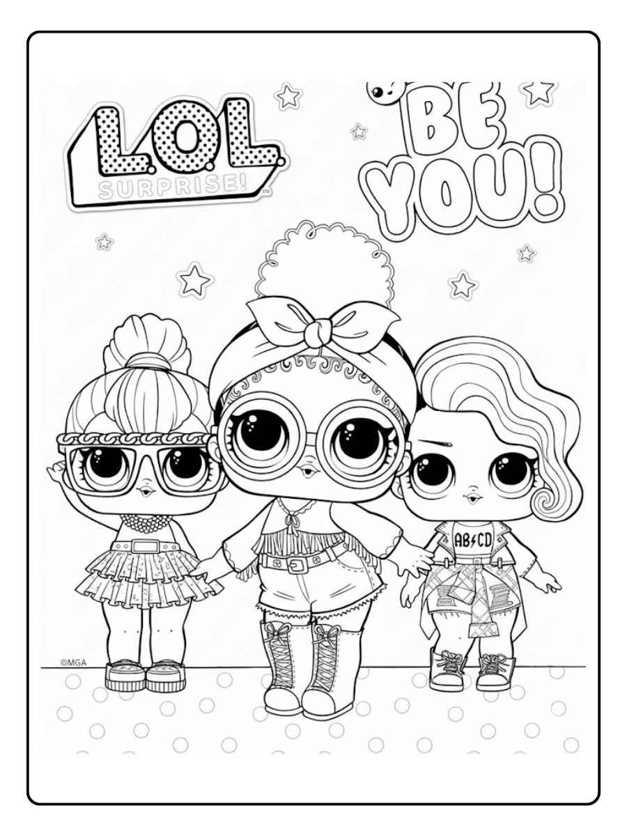 LOL kleurplaat BFF LOL Surprise poster
