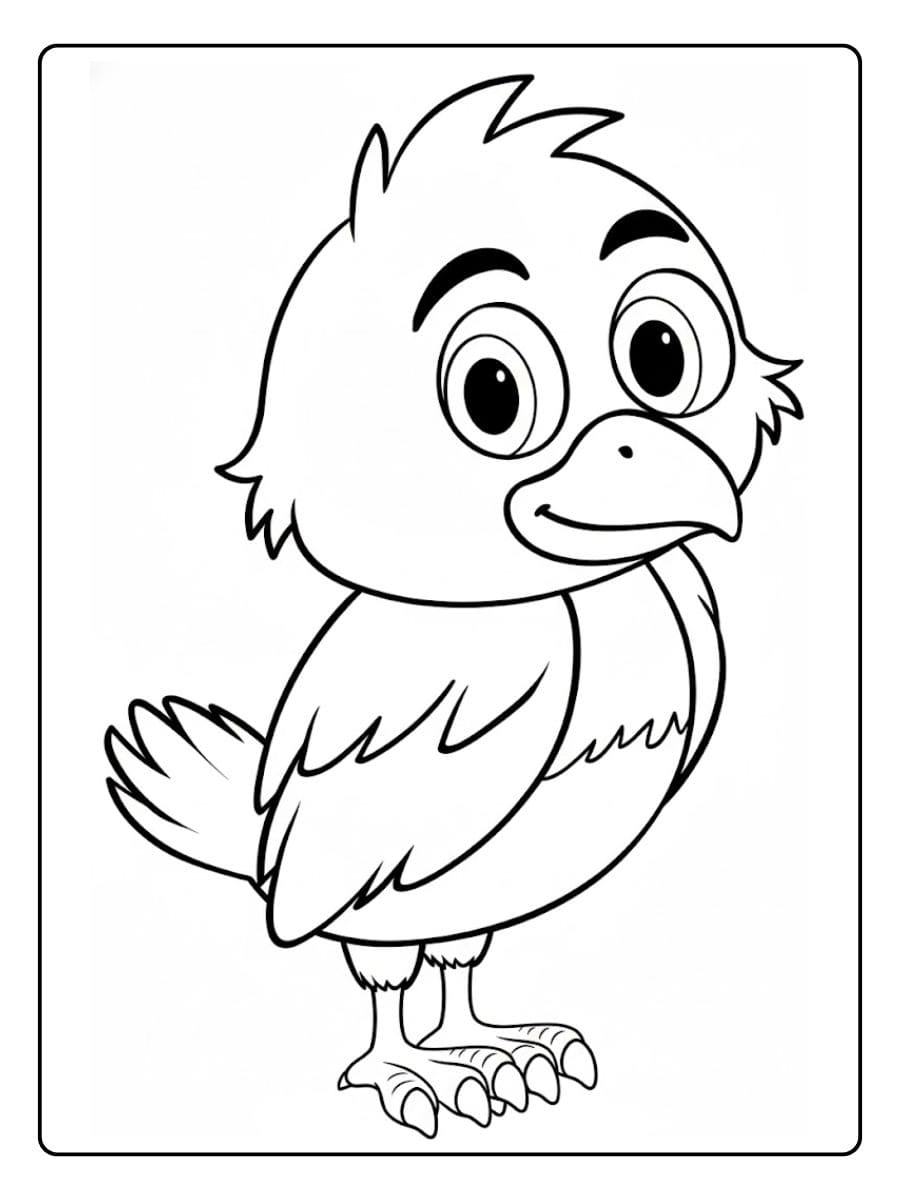 Lieve Kuiken Kleurplaat