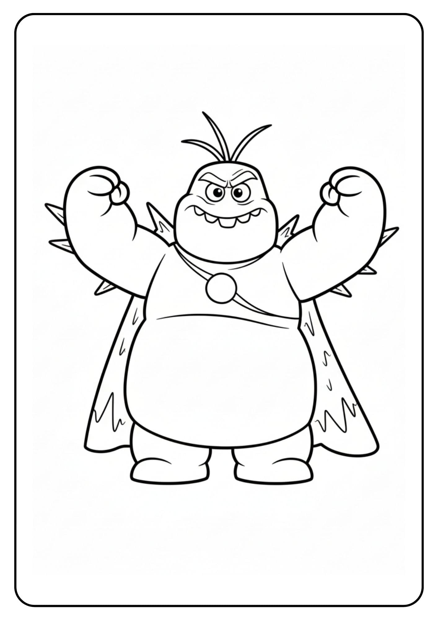 Marshmallow kleurplaat frozen