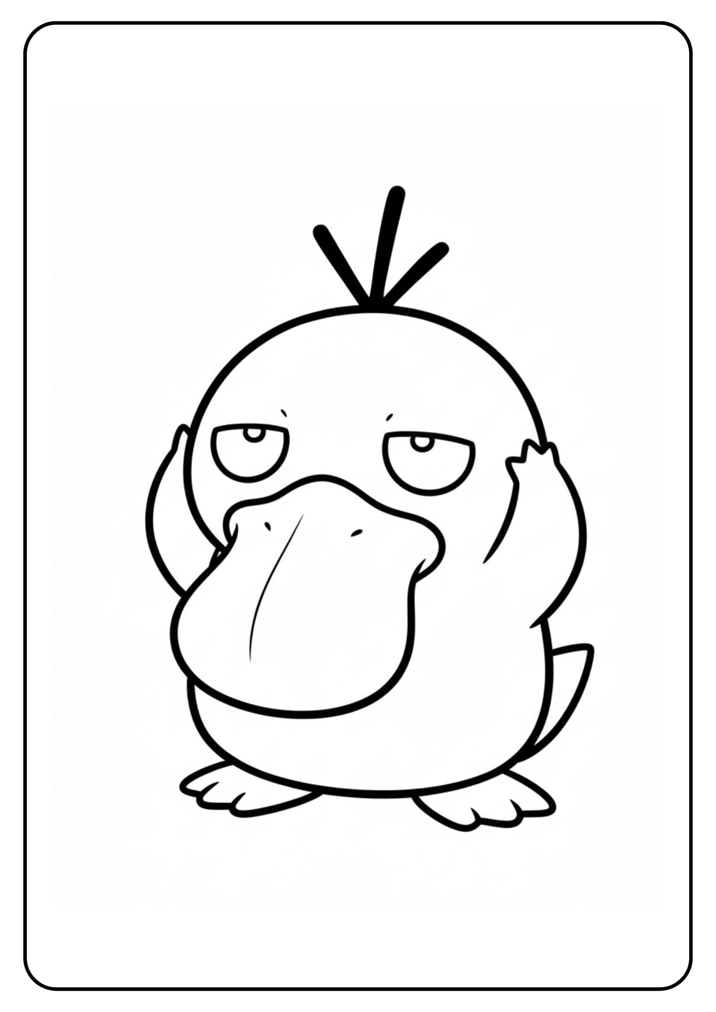 Pokemon kleurplaten Psyduck