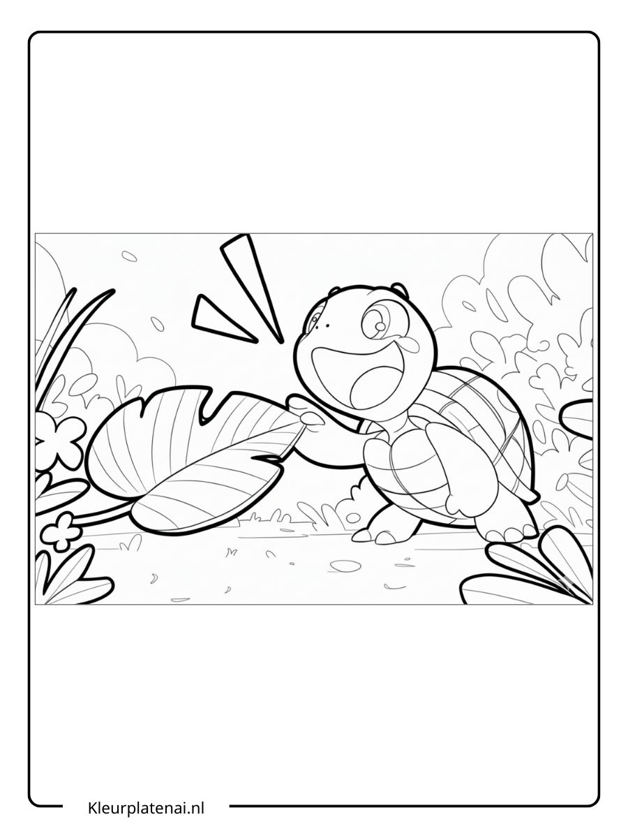 Schildpad Kleurplaat (10)