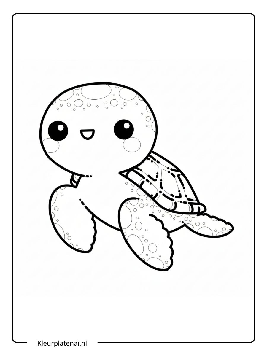 Schildpad Kleurplaat (16)