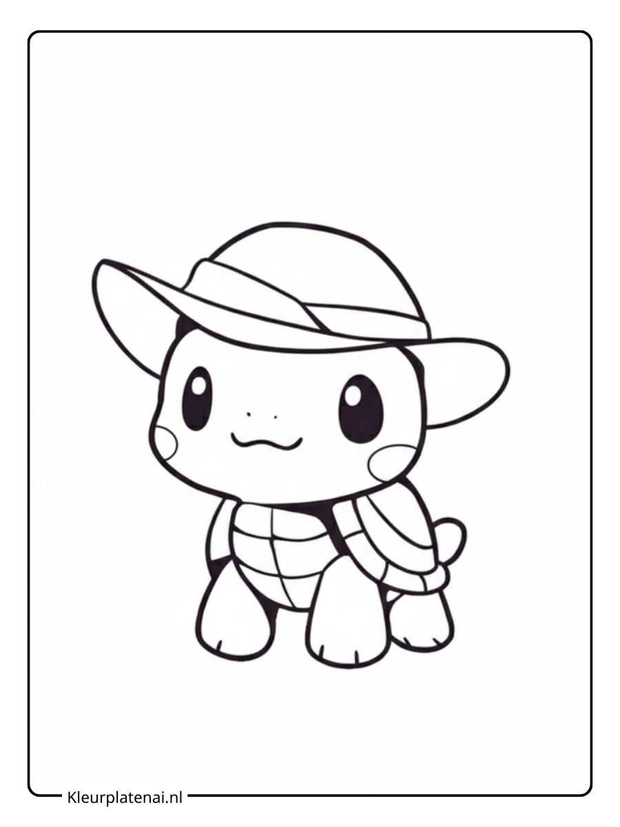 Schildpad Kleurplaat (5)