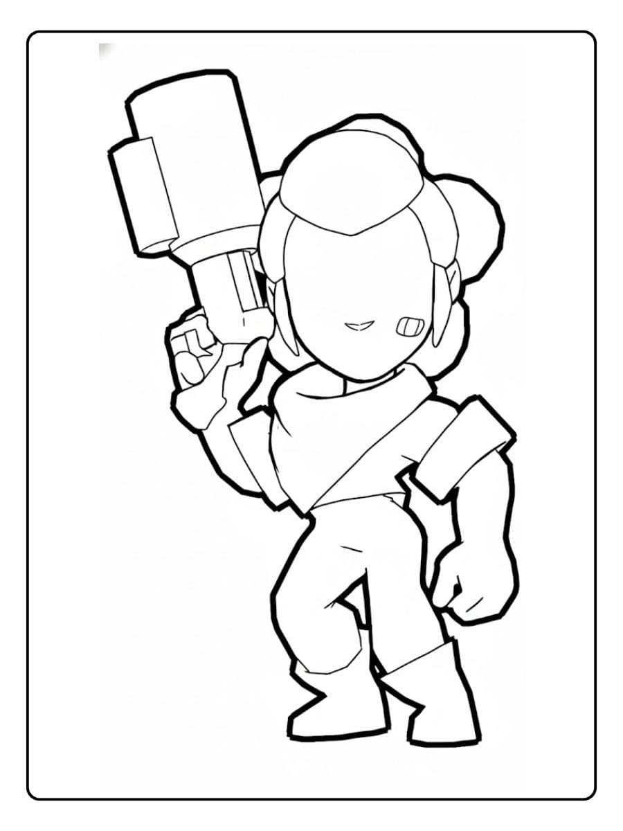 Shelly Brawl Stars Kleurplaat