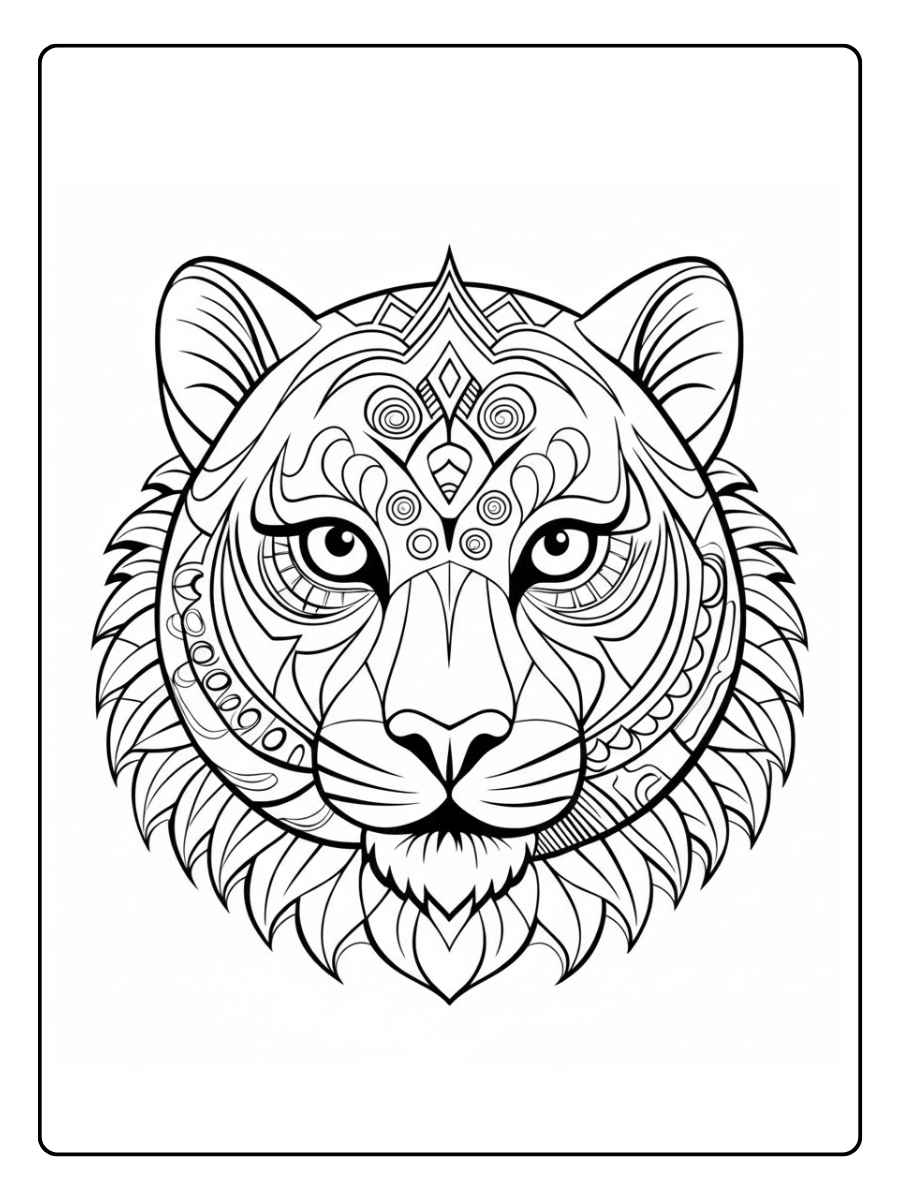 dierenrijk mandala kleurplaat dieren mandala