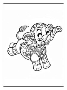 dierentuin fantasie mandala kleurplaat dieren mandala