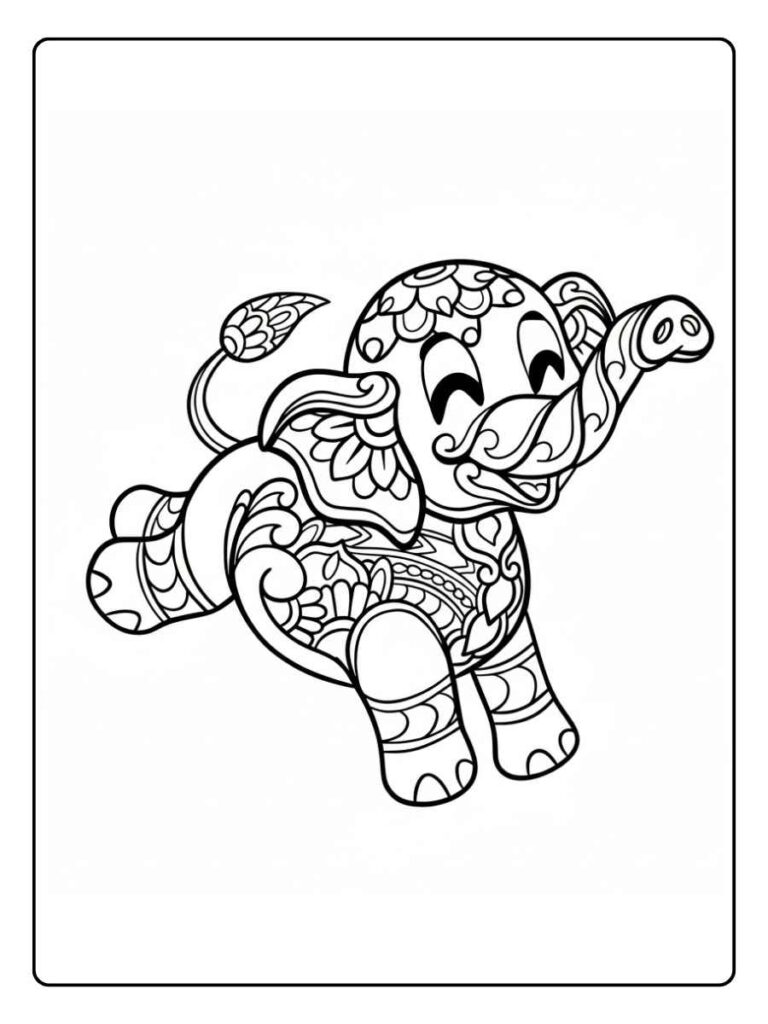 dierentuin fantasie mandala kleurplaat dieren mandala