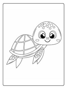 schildpad kleurplaat schildpad met mooie patroon